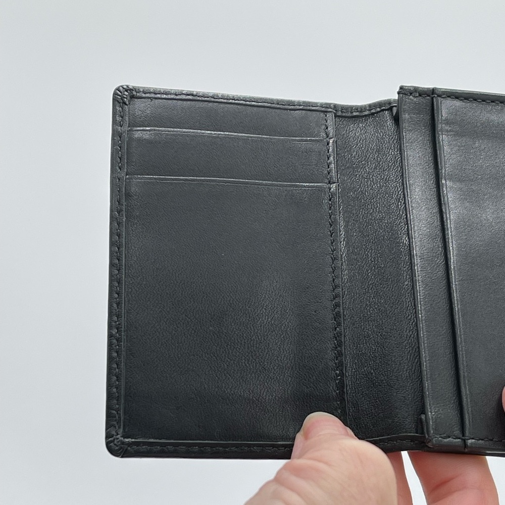 Coach Black Embossed Leather Wallet - Picture 7 of 10